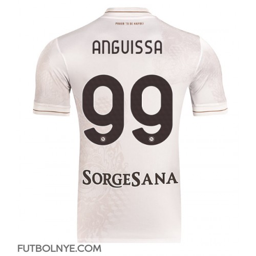 Camiseta SSC Napoli Frank Anguissa #99 Visitante Equipación 2025-26 manga corta
